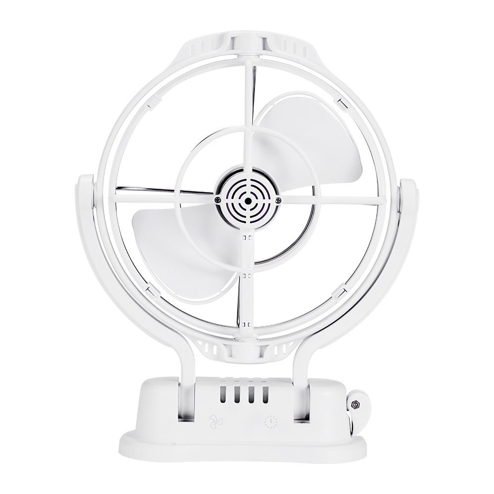KickAss 12V / 24V 360°, 3 Speed Caravan Fan - White - KickAss Products USA
