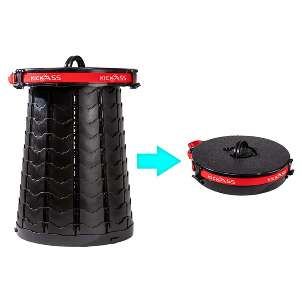 KickAss Large Portable Telescopic Pop Up Stool