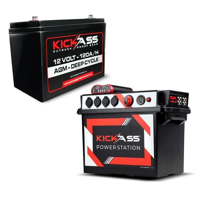 KickAss AGM Power Station & 120AH AGM Battery