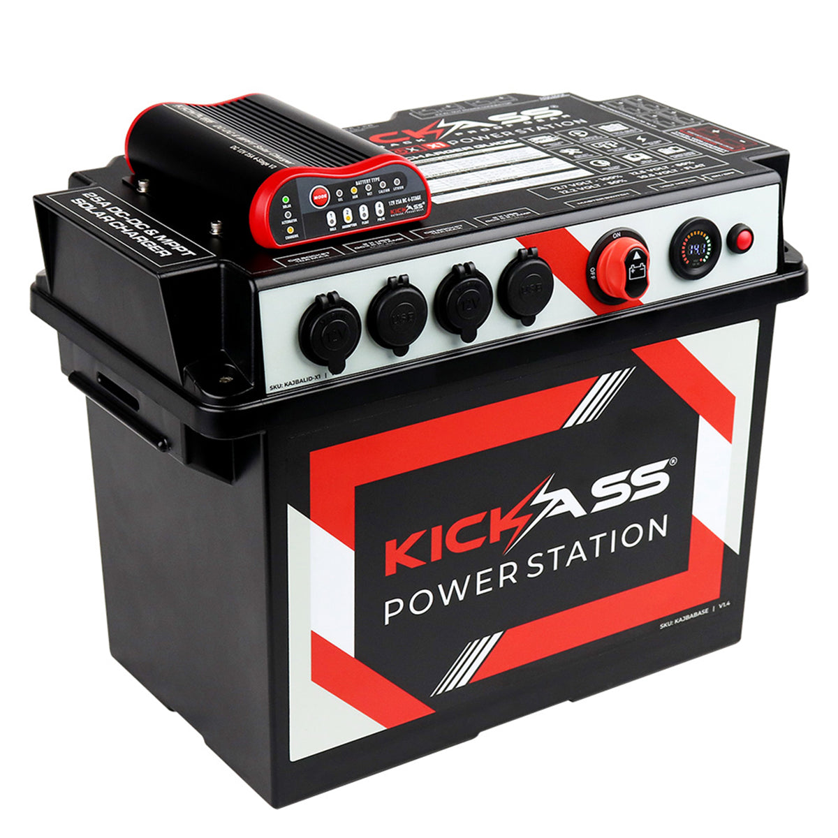 KickAss Power Station with Premium Plug and Play Kit - 8 Gauge 19'