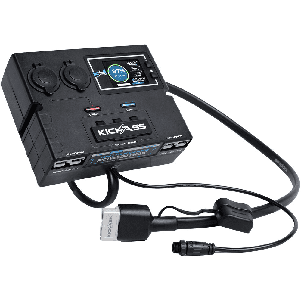 KickAss Lithium 12V Control Box - With LCD Screen