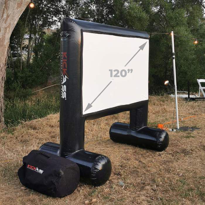 KICKASS Portable Outdoor Cinema Inflatable 120" Projector Screen - KickAss Products USA