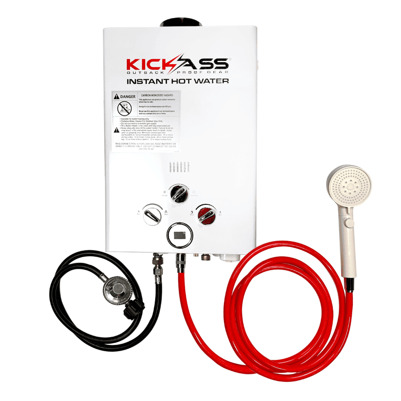 KickAss Instant Camping Gas Hot Water System KickAss Products USA