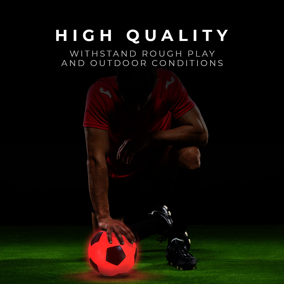 LED Touch Activated Light Up Soccer Ball