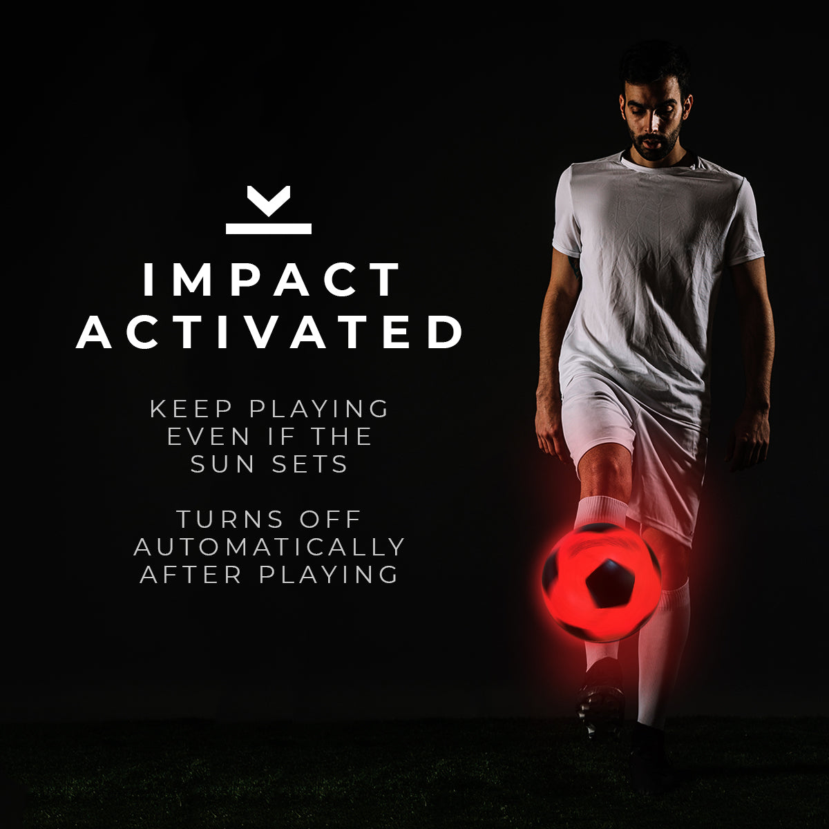 LED Touch Activated Light Up Soccer Ball