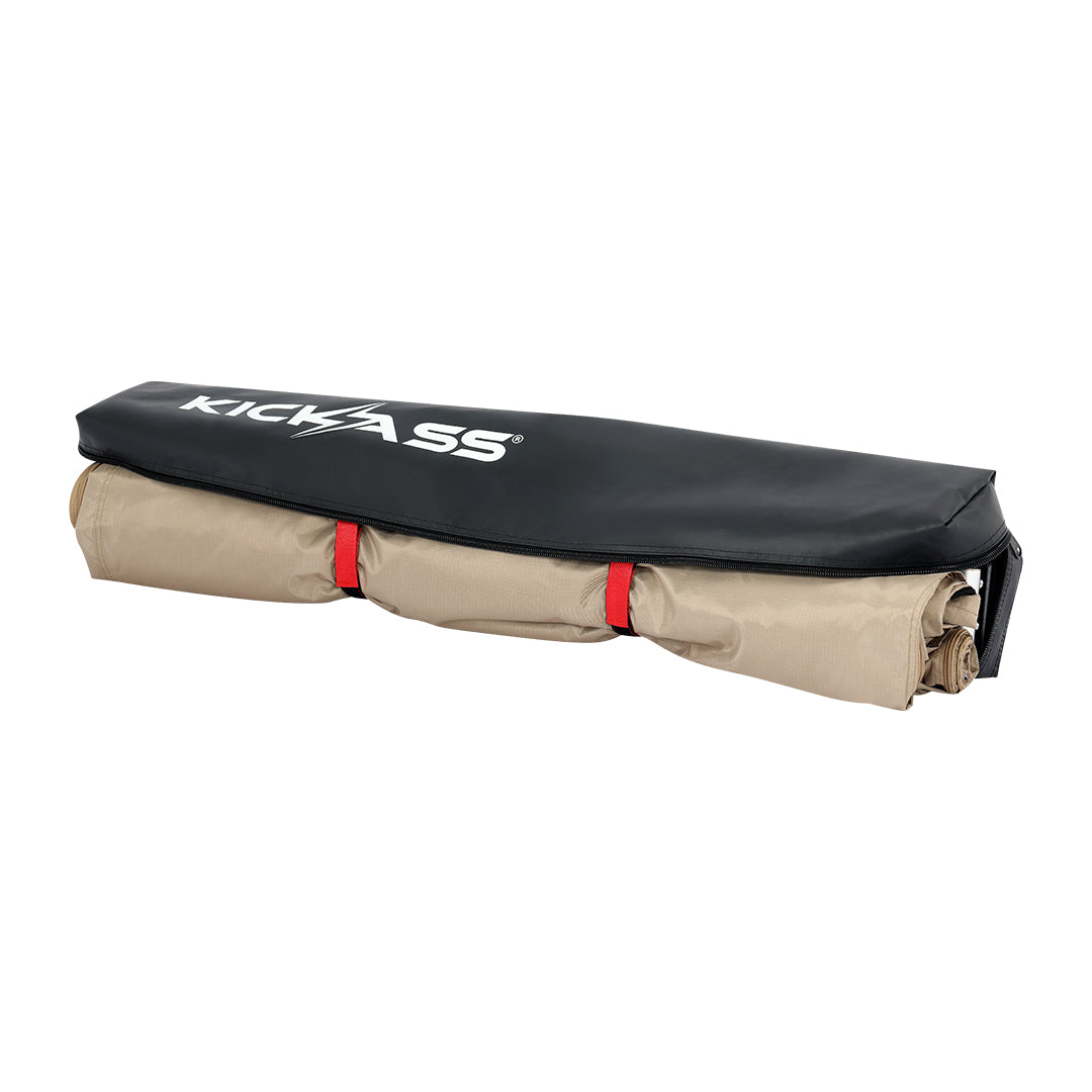 KickAss Car Roof Awning with Premium Shower Tent and Base Bundle
