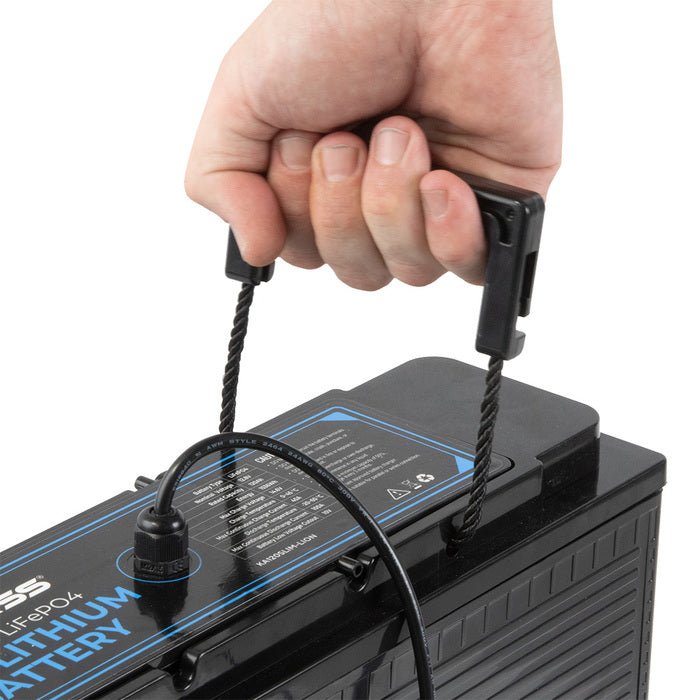 KickAss 12V 120Ah LiFePo4 Slimline Lithium Battery & Remote Display Unit With 16ft Extension Cable