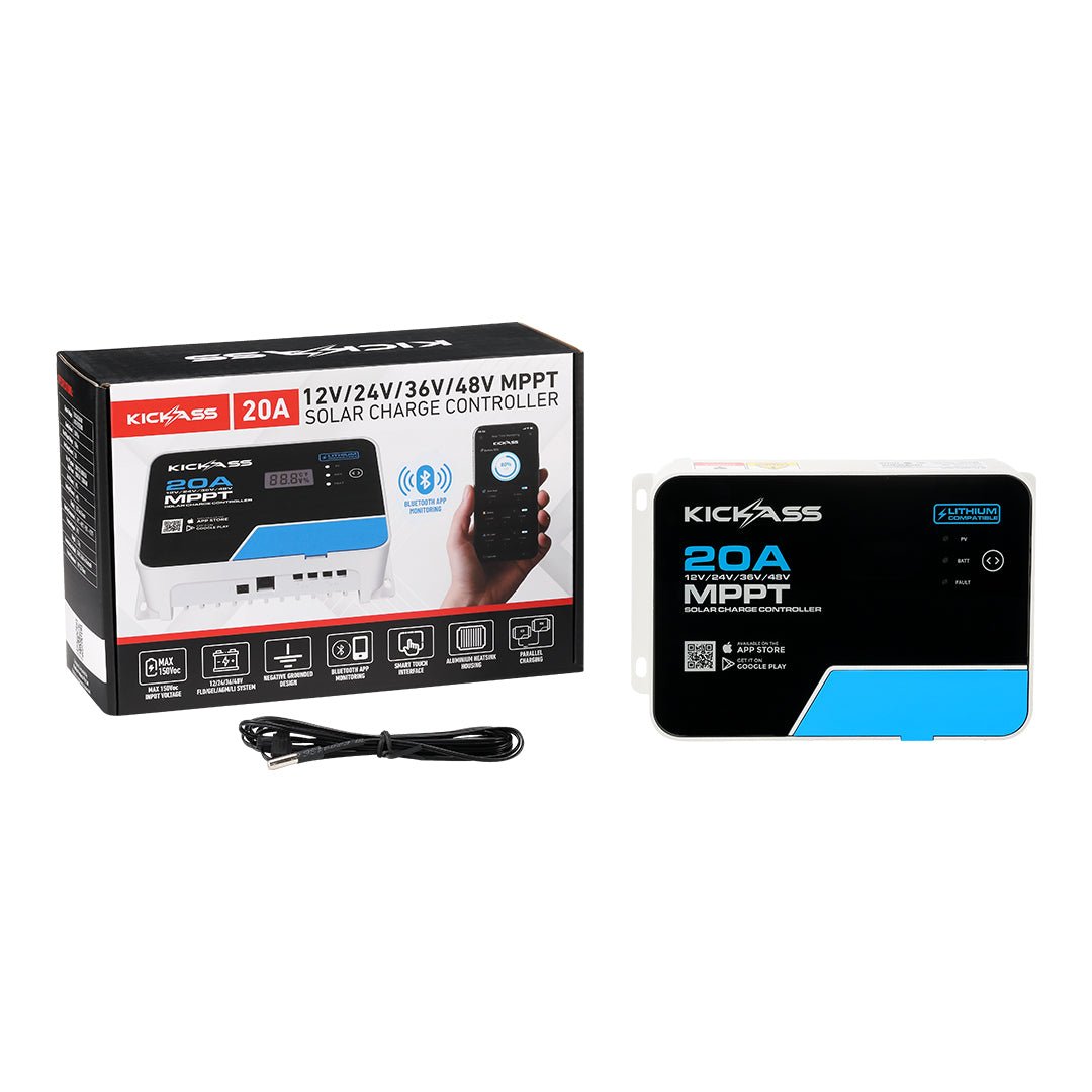 KickAss 20A 12V/24V/36V/48V
MPPT Solar Charge
Controllers