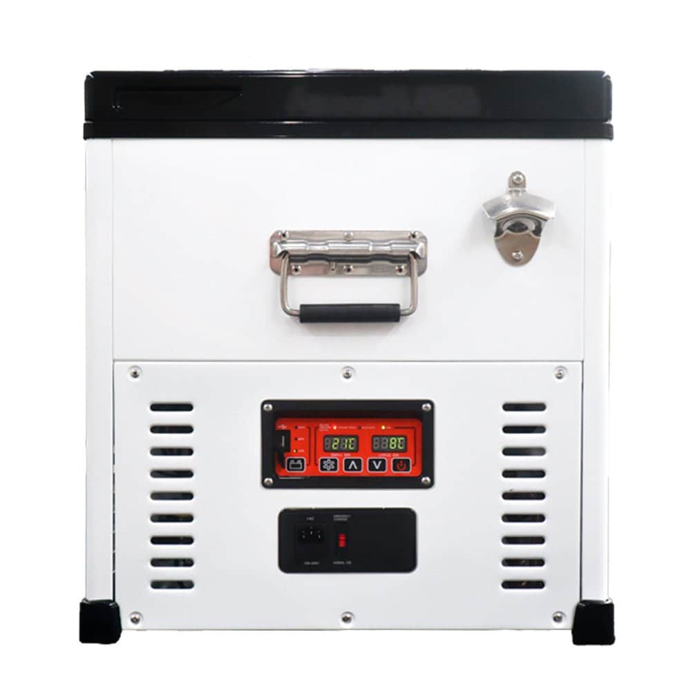KickAss 75L Portable Camping Fridge/Freezer & Premium Fridge Slide/Table Combo