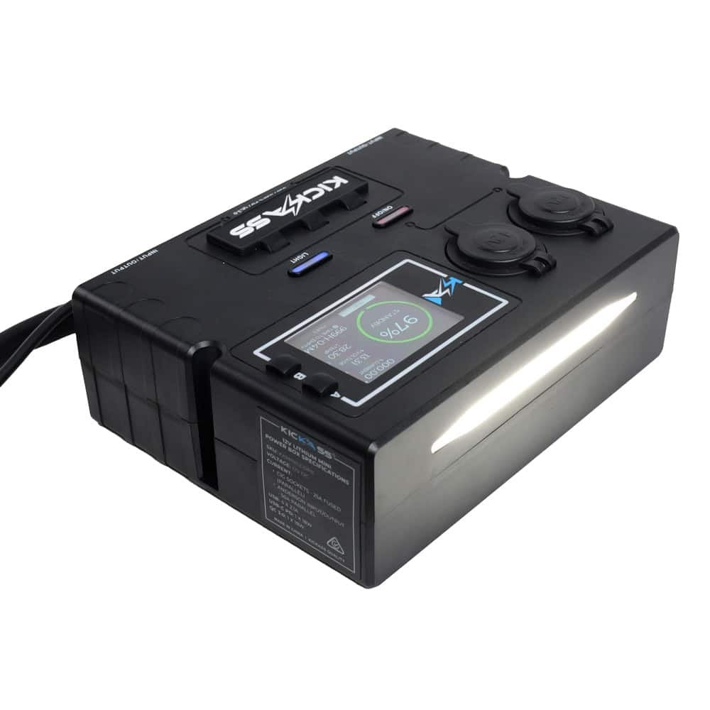 KickAss Lithium 12V Control Box - With LCD Screen