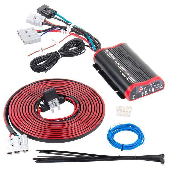 KickAss Premium DCDC Charger & DCDC Wiring Kit- Plug & Play 8 Gauge 19'