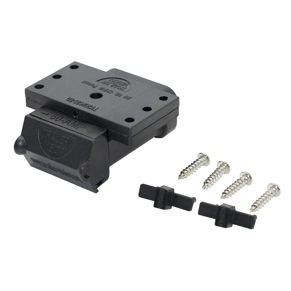 KickAss Products50A Anderson Style Connector Cover Surface Mount with LED (Black)TV-201426-50