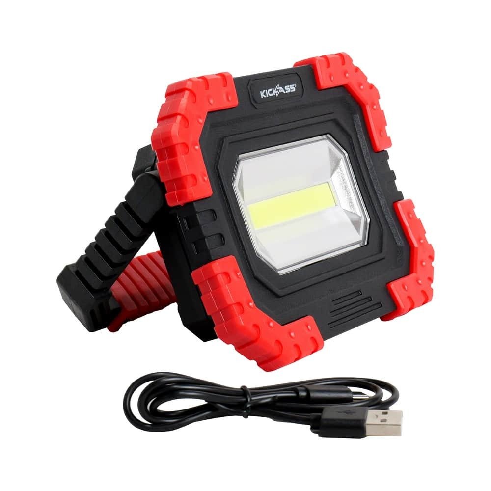 KickAss 12V Anderson To USB Fast Charger + Rechargeable LED Work Light Bundle