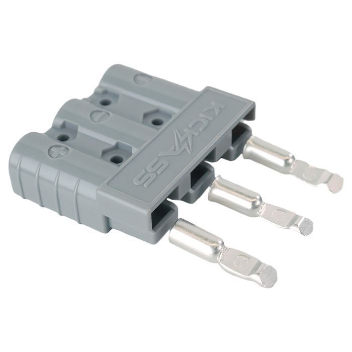 KickAss 3-Pin 50A Grey Anderson Style Connector - KickAss Products USA