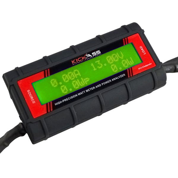 KickAss Digital DC Watt Meter for Portable 12 Volt Solar Panels - KickAss Products USA