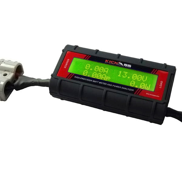 KickAss Digital DC Watt Meter for Portable 12 Volt Solar Panels - KickAss Products USA