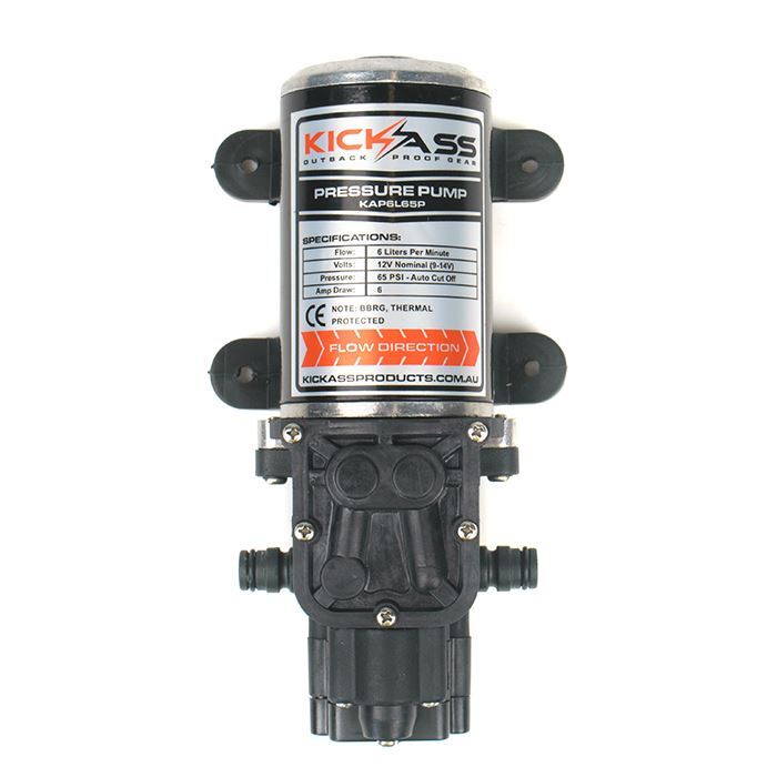 KICKASS 12V Water Pump DC 6L/min- Self Priming - KickAss Products USA