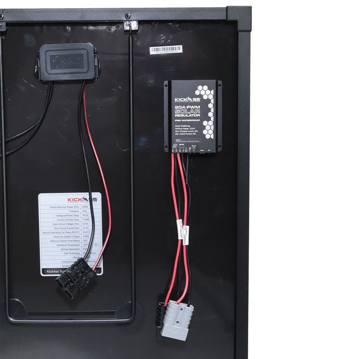 KICKASS 12V 200W Super Thin Portable Solar Panel - KickAss Products USA