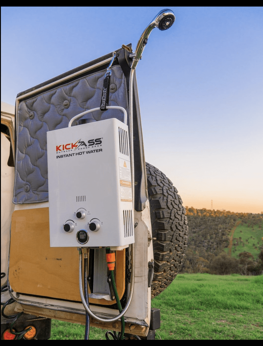 KickAss Instant Camping Gas Hot Water System KickAss Products USA