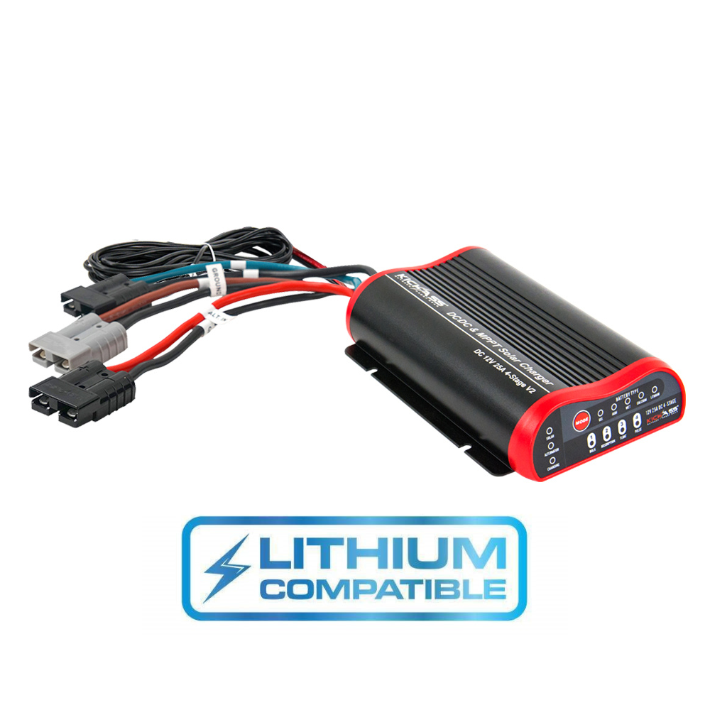 KickAss DCDC MPPT Solar Battery Charger 12V-24V 25A Pre-wired Anderson - KickAss Products USA
