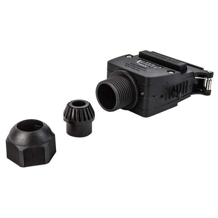 12 Pin Flat Trailer Plug - Red & Blue LED for AUX Circuit
