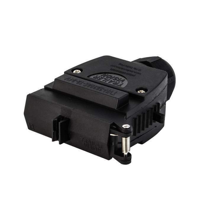 12 Pin Flat Trailer Plug - Red & Blue LED for AUX Circuit