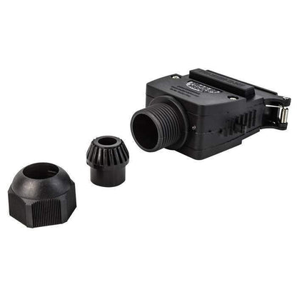 12 Pin Flat Trailer Plug & Socket - Red & Blue LED for AUX Circuit