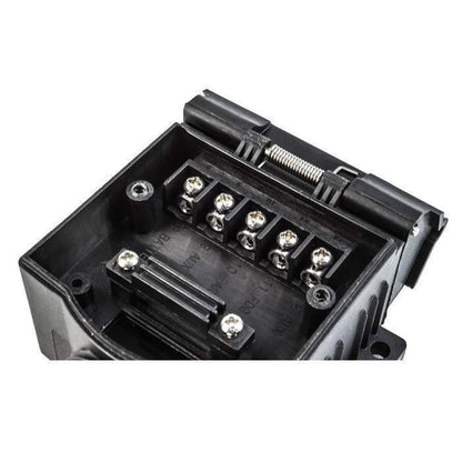 12 Pin Flat Trailer Socket- Red & Blue LED for AUX Circuit