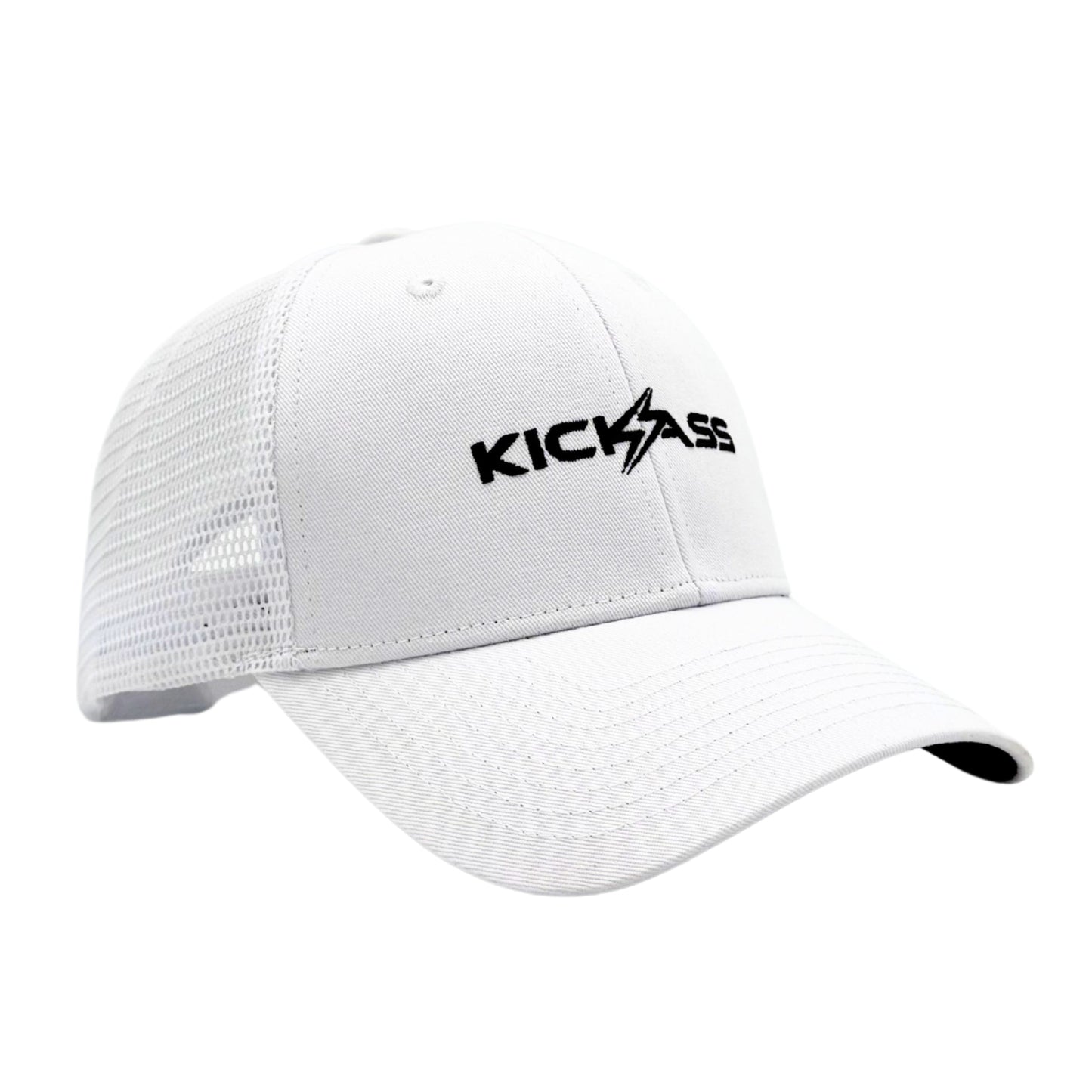 KickAss Snapback Trucker Cap - White - KickAss Products USA