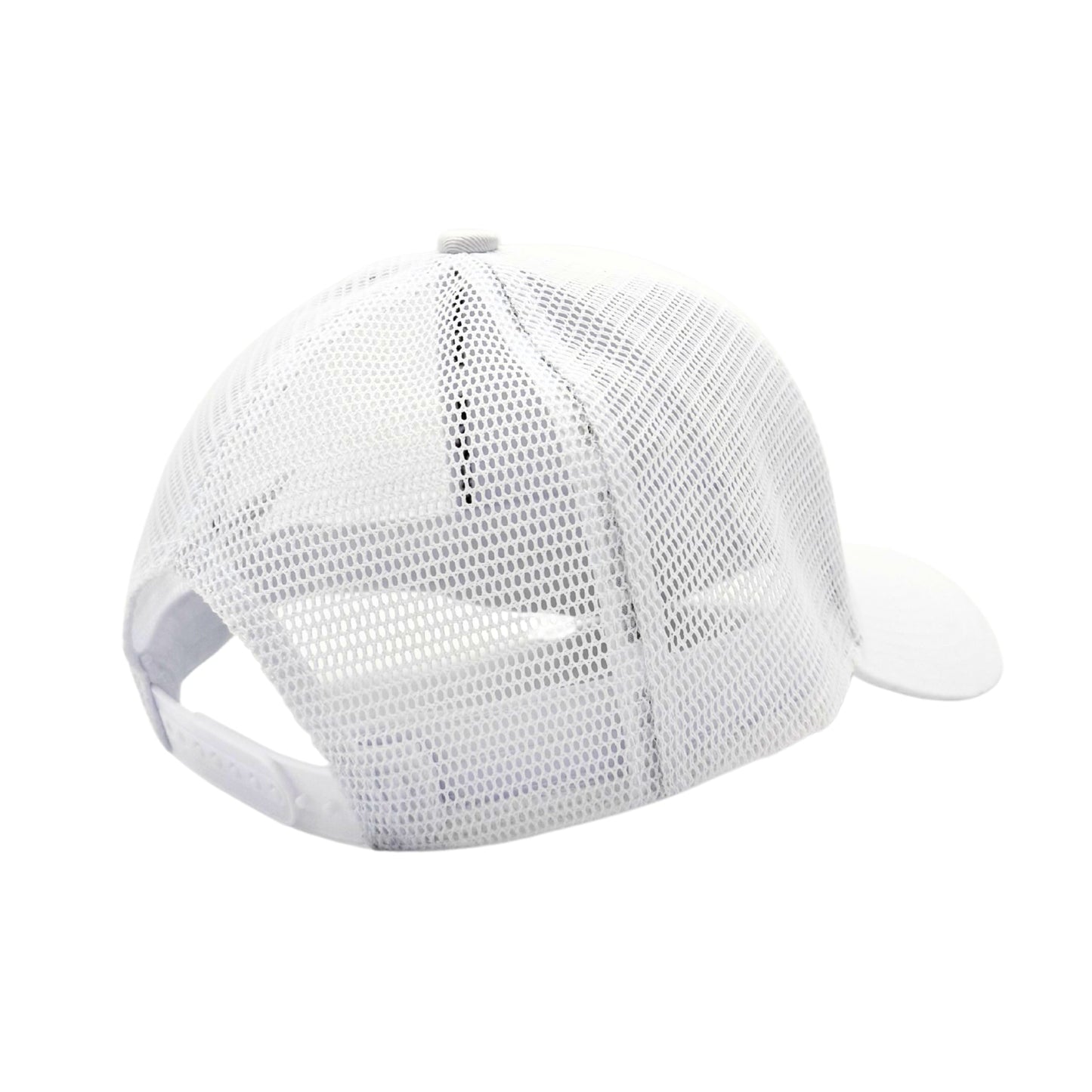 KickAss Snapback Trucker Cap - All White with White KA logo - KickAss Products USA