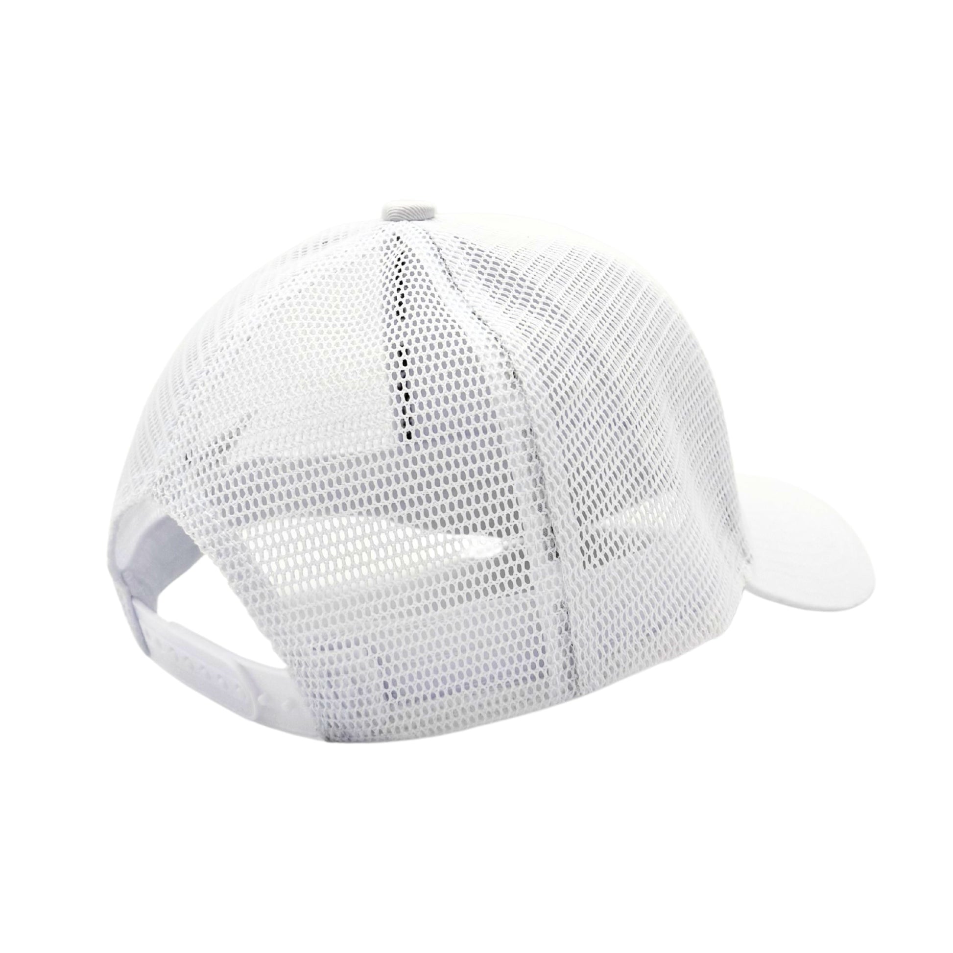 KickAss Snapback Trucker Cap - All White with White KA logo - KickAss Products USA