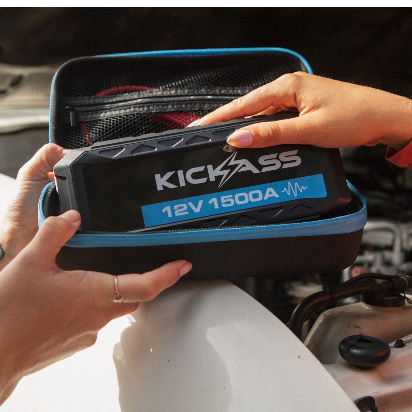 KickAss 12V, 1500A Portable Car Jump Starter with Power Bank - 3000A Peak - KickAss Products USA