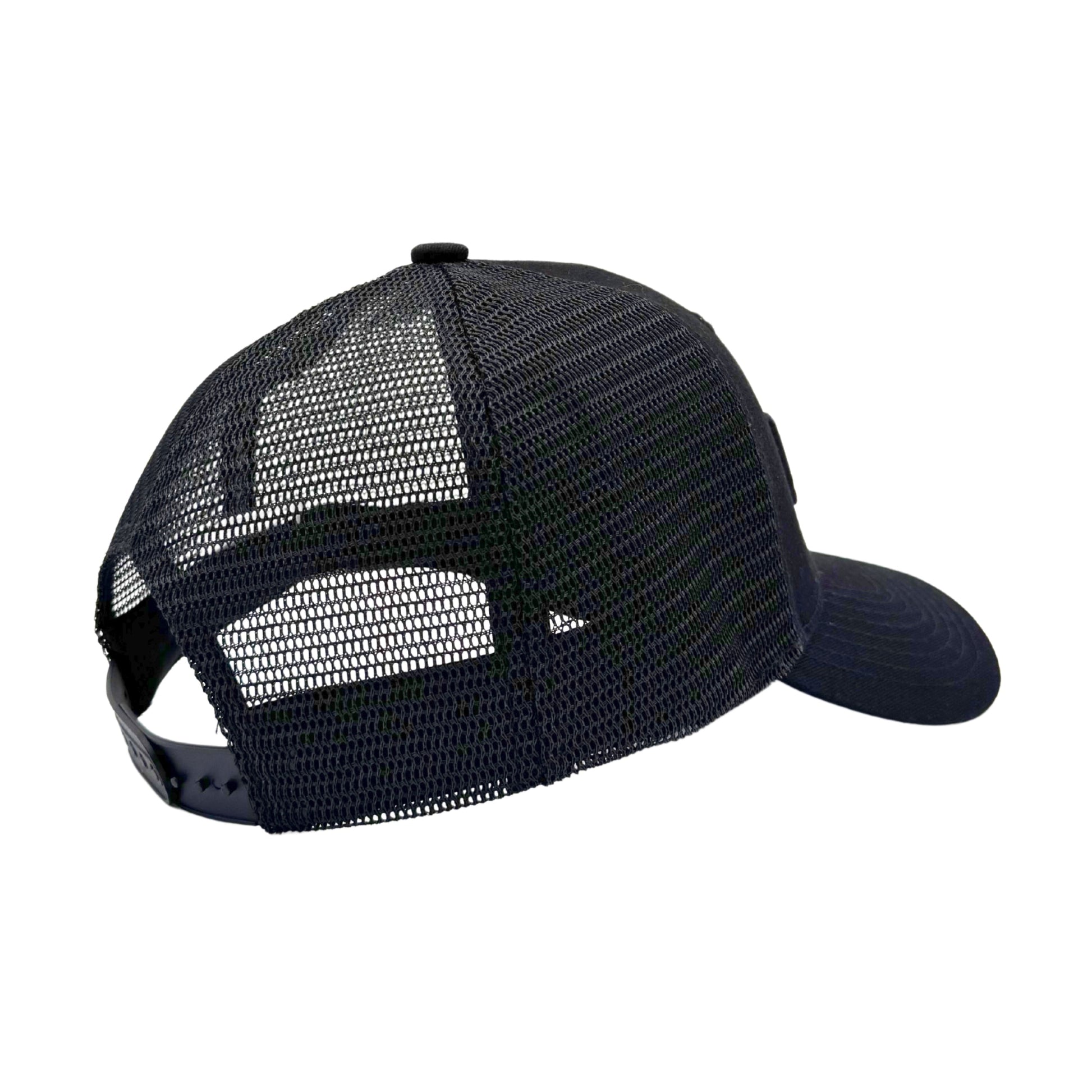 KickAss Snapback Trucker Cap - All Black with Black KA logo - KickAss Products USA