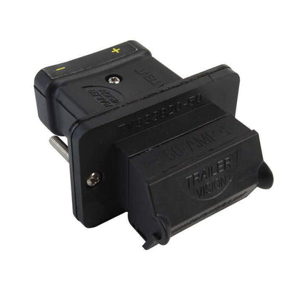 50A Weatherproof Anderson Connector Socket Cover FLUSH MOUNT- Black