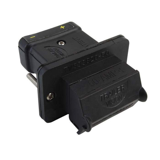 50A Weatherproof Anderson Connector Socket Cover FLUSH MOUNT- Black
