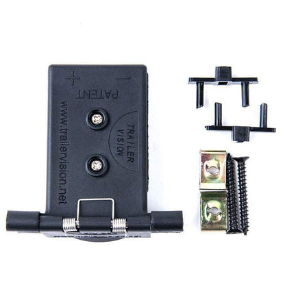 50A Weatherproof Slimline Anderson Plug Mount & Cover - Black