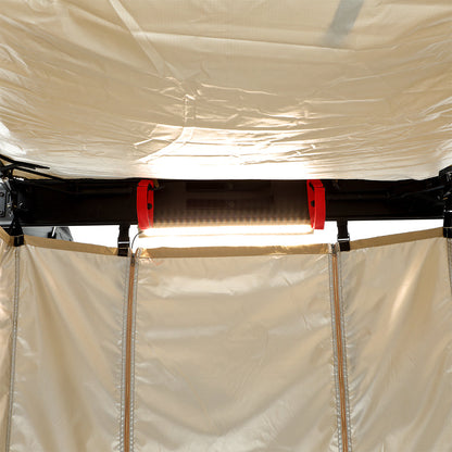 KickAss Premium Shower Awning with Swing Arm & LED Light Strip - KickAss Products USA