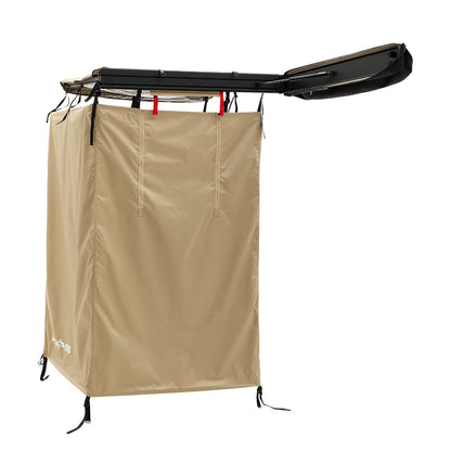 KickAss Premium Shower Awning with Swing Arm & LED Light Strip - KickAss Products USA
