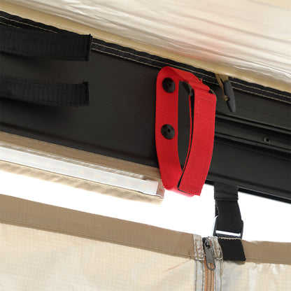 KickAss Premium Shower Awning with Swing Arm & LED Light Strip - KickAss Products USA