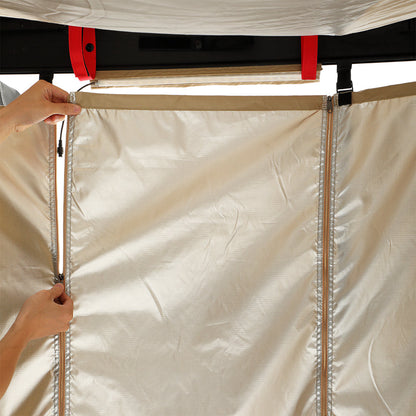 KickAss Premium Shower Awning with Swing Arm & LED Light Strip - KickAss Products USA