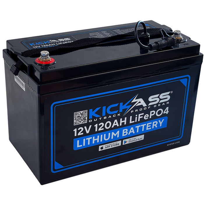 KickAss 12V 120AH LiFePO4 Lithium Battery – KickAss Products USA