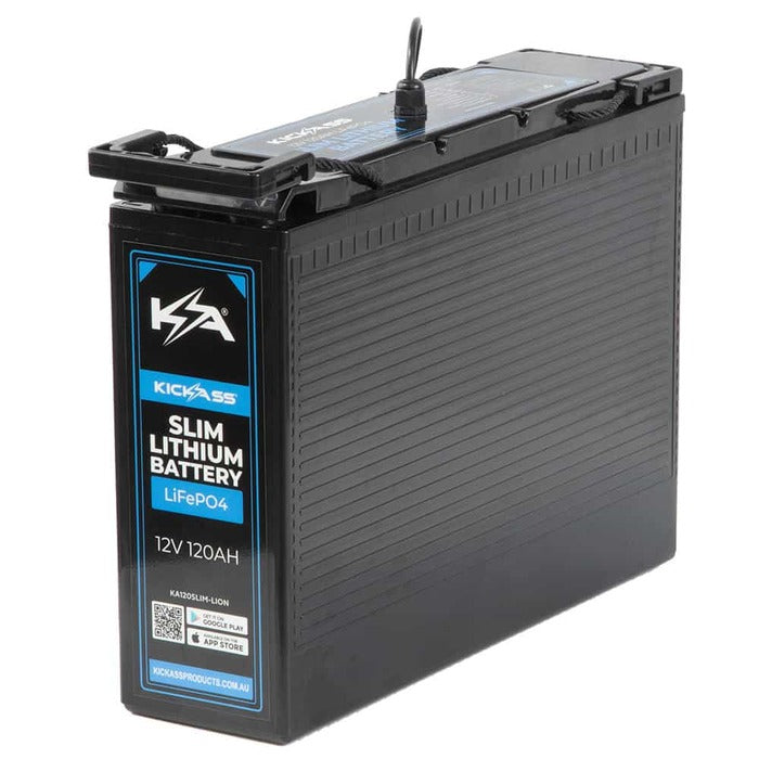 KickAss 120AH Slimline LiFePO4 Lithium Battery – KickAss Products USA