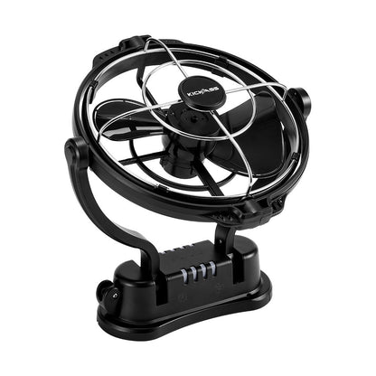 Kickass 12/24v 360°, 3 Speed Caravan fan, Black - KickAss Products USA