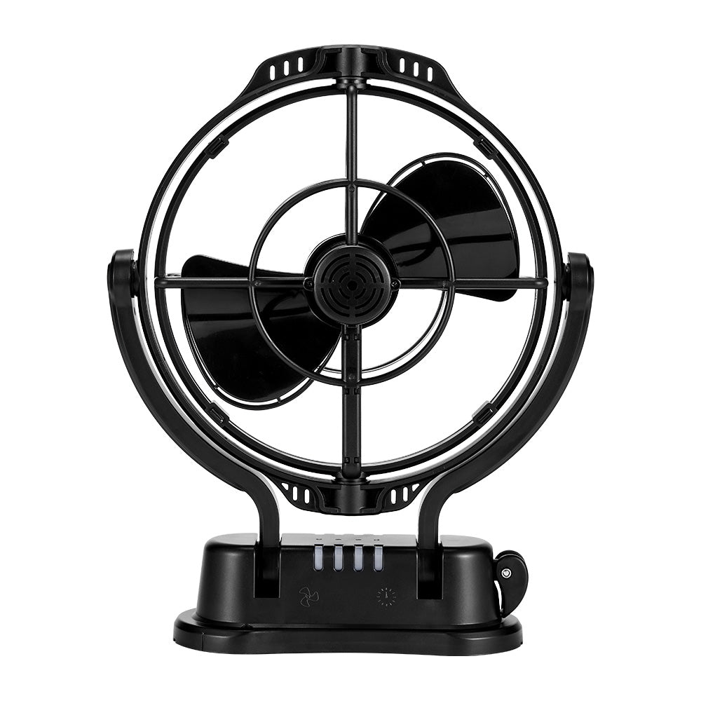 Kickass 12/24v 360°, 3 Speed Caravan fan, Black - KickAss Products USA