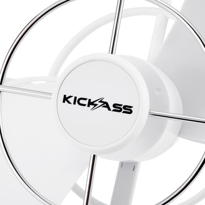 KickAss 12V / 24V 360°, 3 Speed Caravan Fan - White - KickAss Products USA