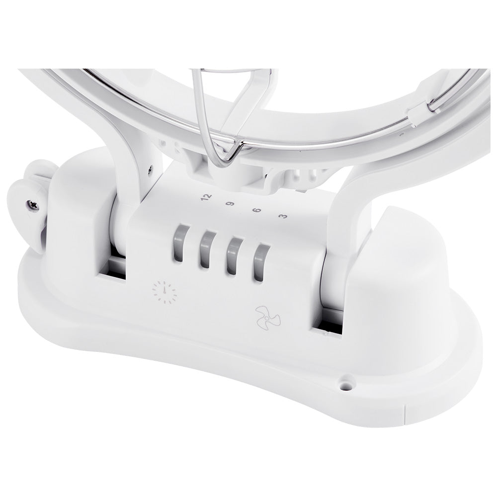 KickAss 12V / 24V 360°, 3 Speed Caravan Fan - White - KickAss Products USA