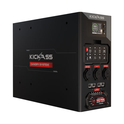 KickAss 12V Wireless Canopy Power System with 40A DCDC Charger + Integrated Bluetooth