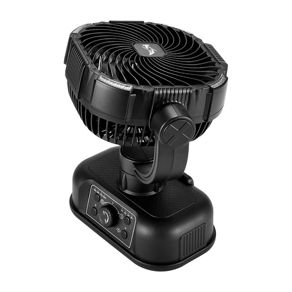 Kickass 360° Oscillating 20,000mAh Camping Fan with Power Bank & Light - KickAss Products USA