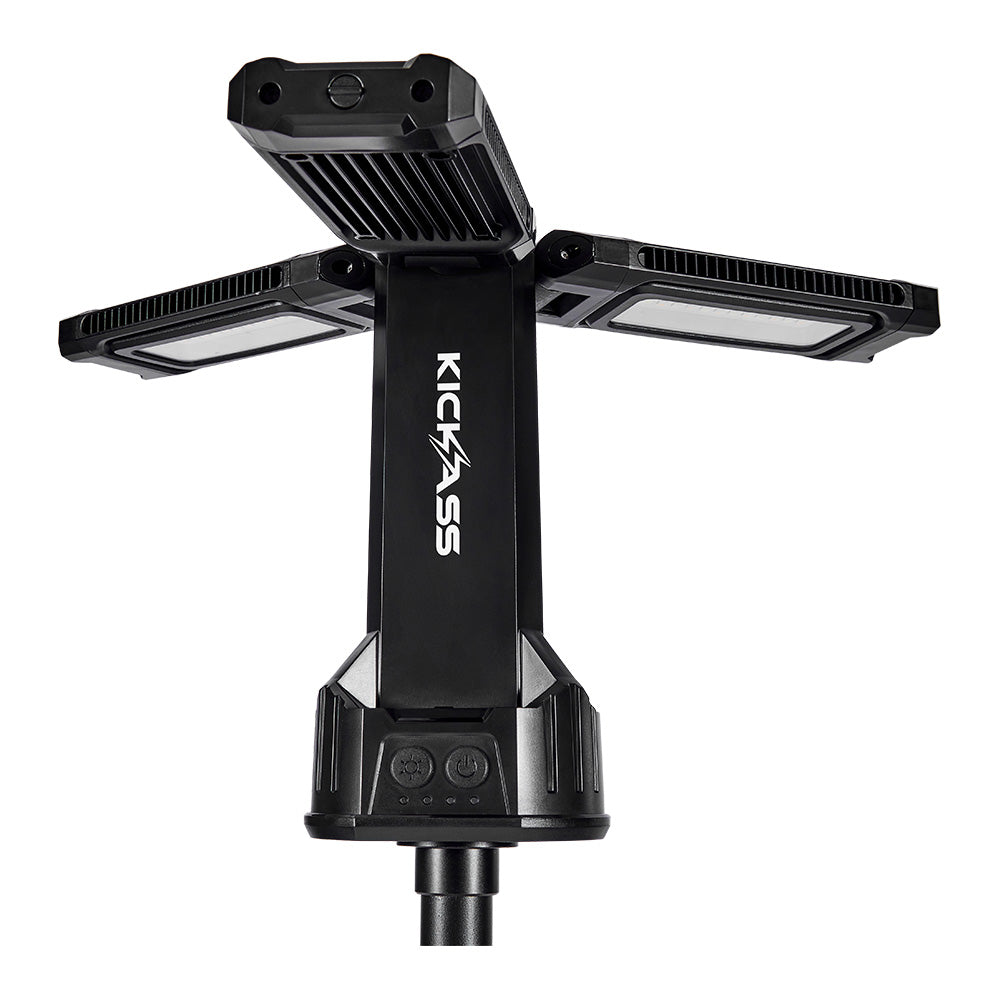 KickAss Rechargeable Tripod Camping Light - 4500 Lumens, 1.7m