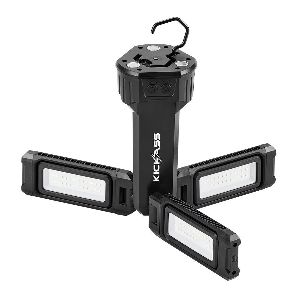 KickAss Rechargeable Tripod Camping Light - 4500 Lumens, 1.7m